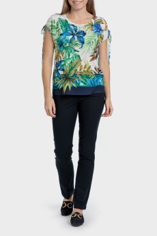 Tropical print t-shirt