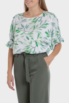 Leaf printed blouse