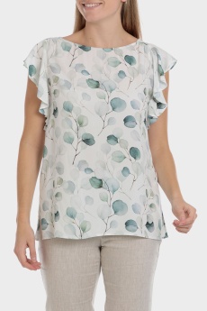 Leaf printed blouse
